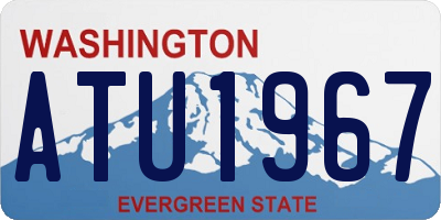 WA license plate ATU1967