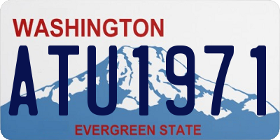 WA license plate ATU1971