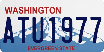 WA license plate ATU1977
