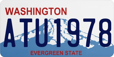 WA license plate ATU1978