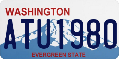 WA license plate ATU1980