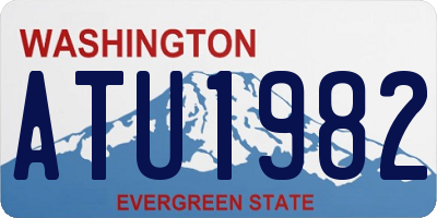 WA license plate ATU1982