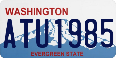 WA license plate ATU1985