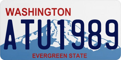 WA license plate ATU1989