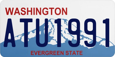 WA license plate ATU1991