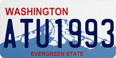WA license plate ATU1993