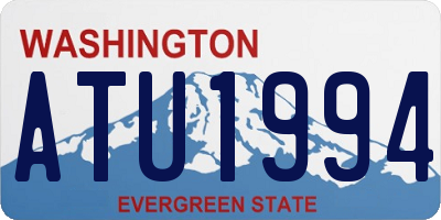 WA license plate ATU1994