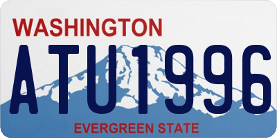 WA license plate ATU1996