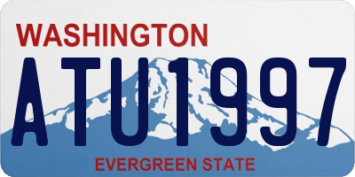 WA license plate ATU1997