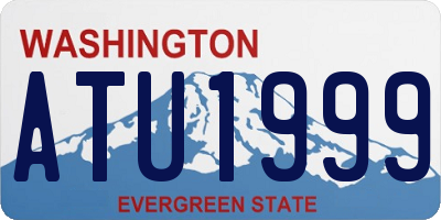 WA license plate ATU1999