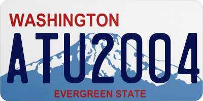 WA license plate ATU2004