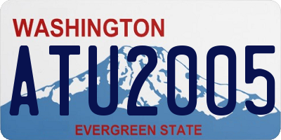 WA license plate ATU2005