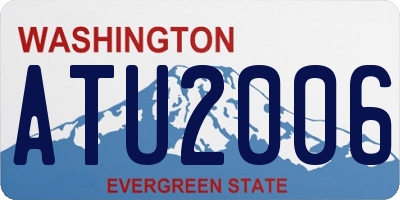 WA license plate ATU2006