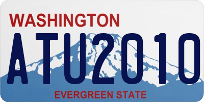 WA license plate ATU2010