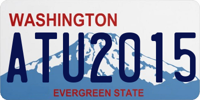 WA license plate ATU2015