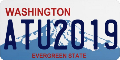 WA license plate ATU2019