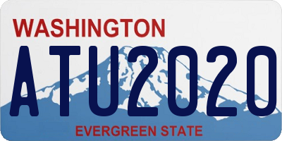 WA license plate ATU2020
