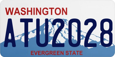 WA license plate ATU2028