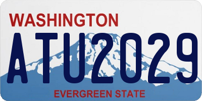 WA license plate ATU2029
