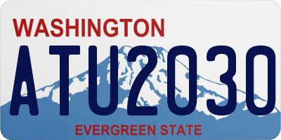 WA license plate ATU2030