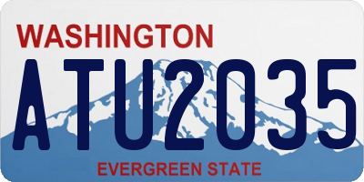 WA license plate ATU2035