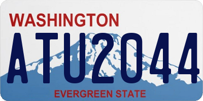 WA license plate ATU2044
