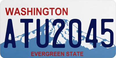 WA license plate ATU2045