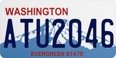WA license plate ATU2046