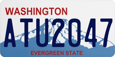 WA license plate ATU2047