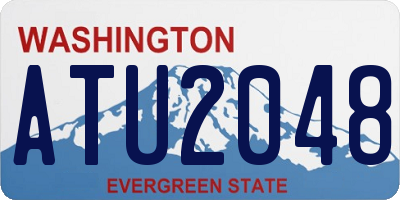 WA license plate ATU2048