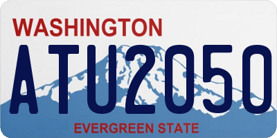 WA license plate ATU2050