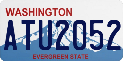 WA license plate ATU2052