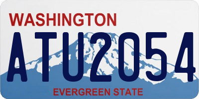 WA license plate ATU2054