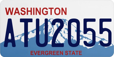 WA license plate ATU2055