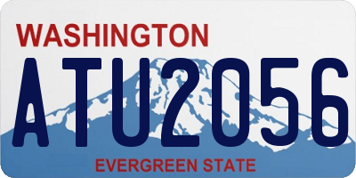 WA license plate ATU2056