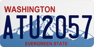 WA license plate ATU2057