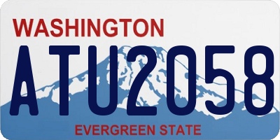 WA license plate ATU2058