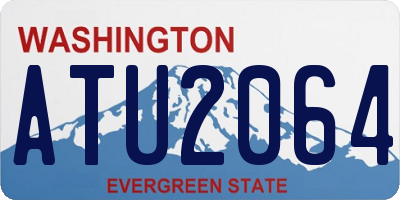 WA license plate ATU2064