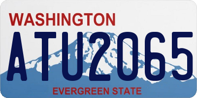 WA license plate ATU2065