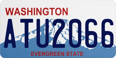 WA license plate ATU2066