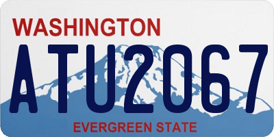 WA license plate ATU2067