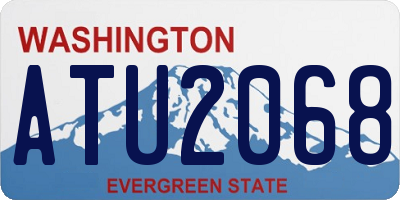 WA license plate ATU2068