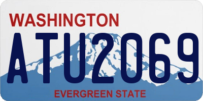 WA license plate ATU2069