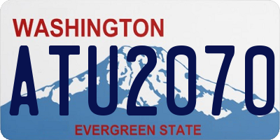 WA license plate ATU2070