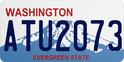 WA license plate ATU2073