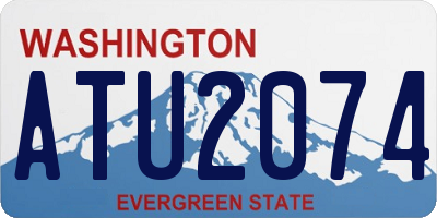 WA license plate ATU2074