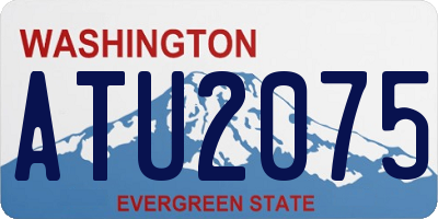 WA license plate ATU2075