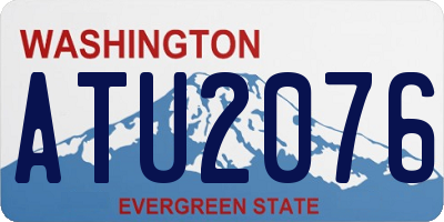 WA license plate ATU2076