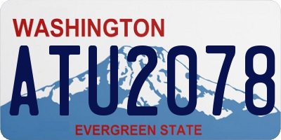 WA license plate ATU2078