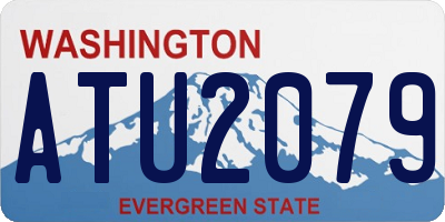 WA license plate ATU2079